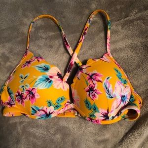 yellow bathing suit top